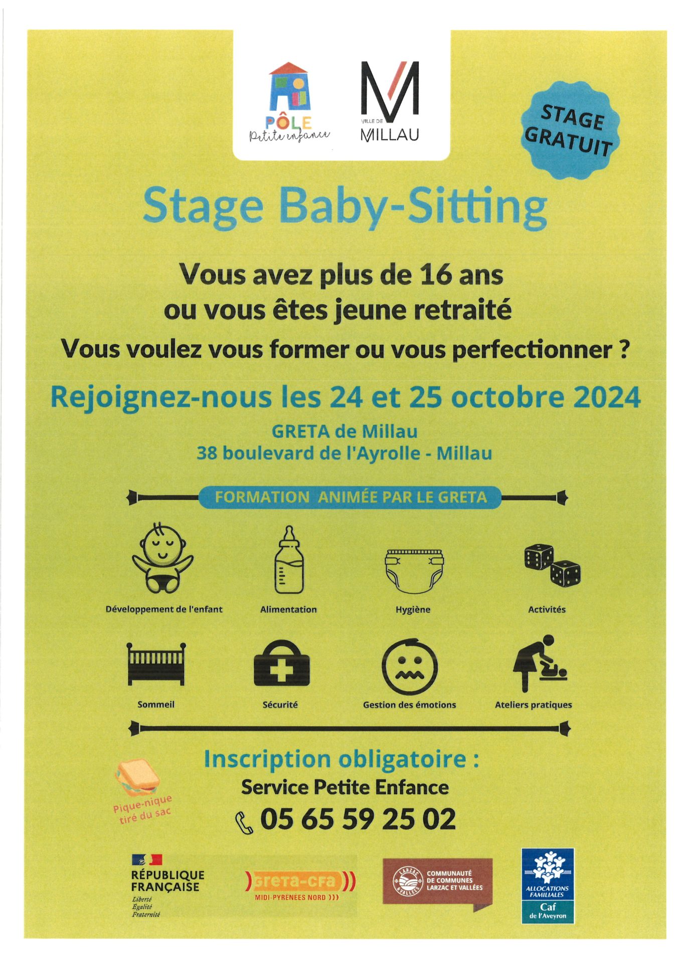 Lire la suite à propos de l’article Stage Baby-sitting